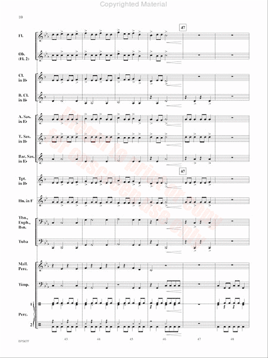 Aftershock Aftershock Concert Band scores gallery preview page 11