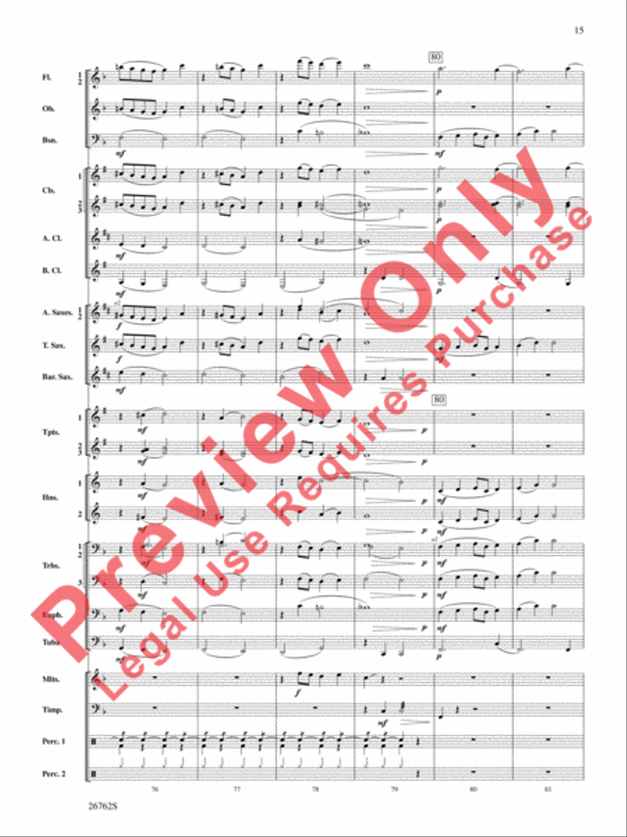 Rainbows Concert Band scores gallery preview page 16