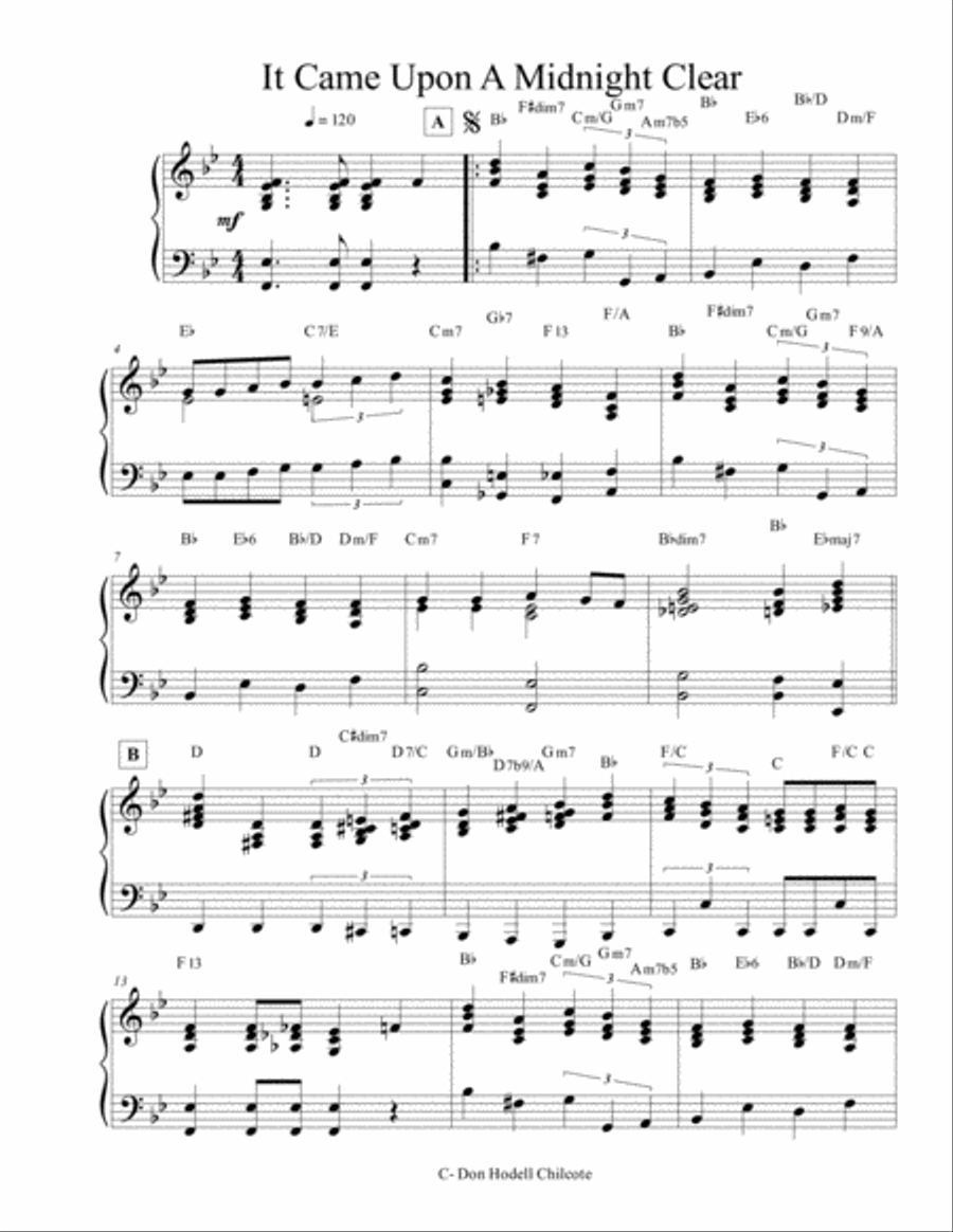 It Came Upon A Midnight Clear Jazz Ensemble scores gallery preview page 2