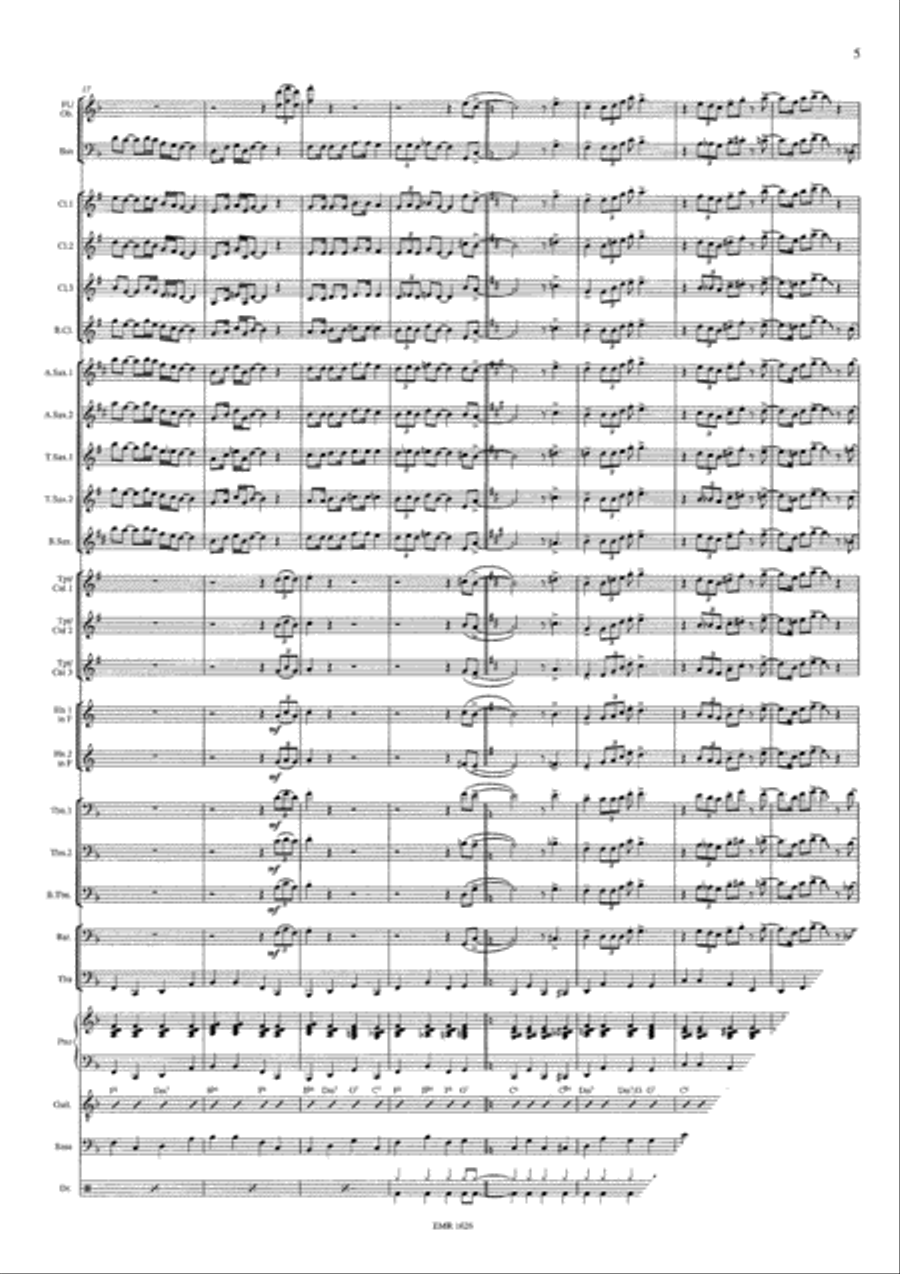 Swing Low, Sweet Chariot Concert Band scores gallery preview page 6