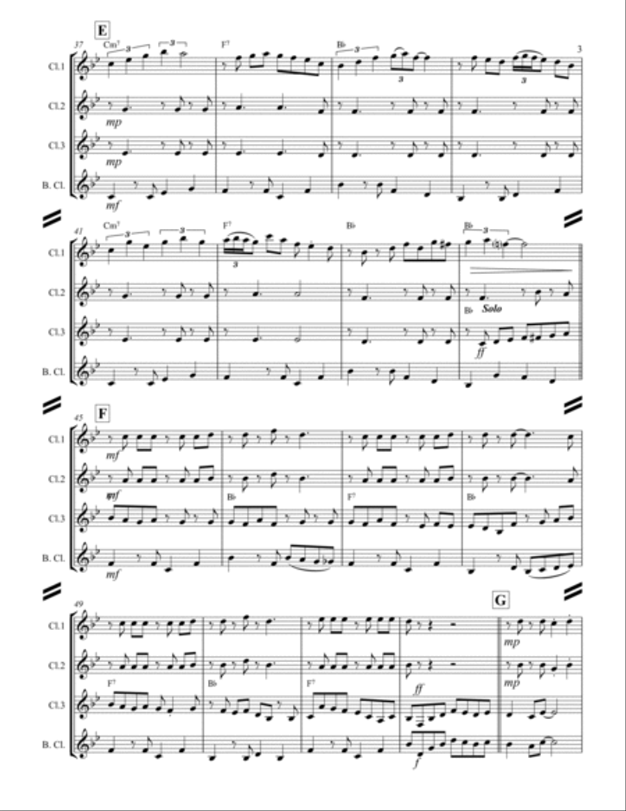 Cherry Pink And Apple Blossom White Woodwind Ensemble scores gallery preview page 4