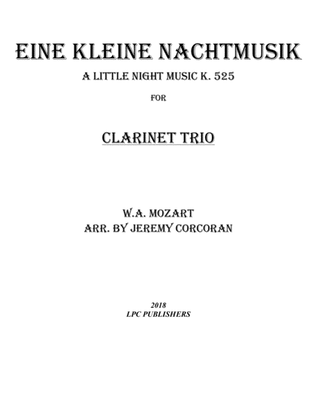 Book cover for Eine Kleine Nachtmusik for Three Flutes