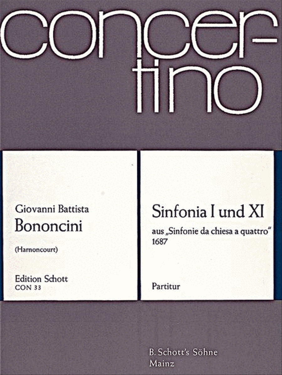 Sinfonias Op. 5/1 11 Score Chamber Orchestra scores gallery preview page 1