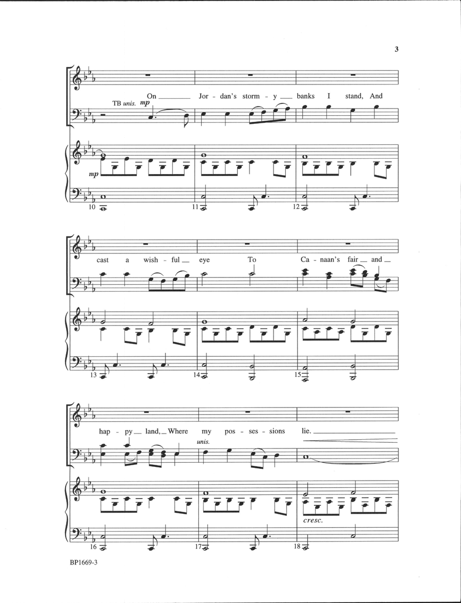 On Jordan's Stormy Banks 4-Part scores gallery preview page 3