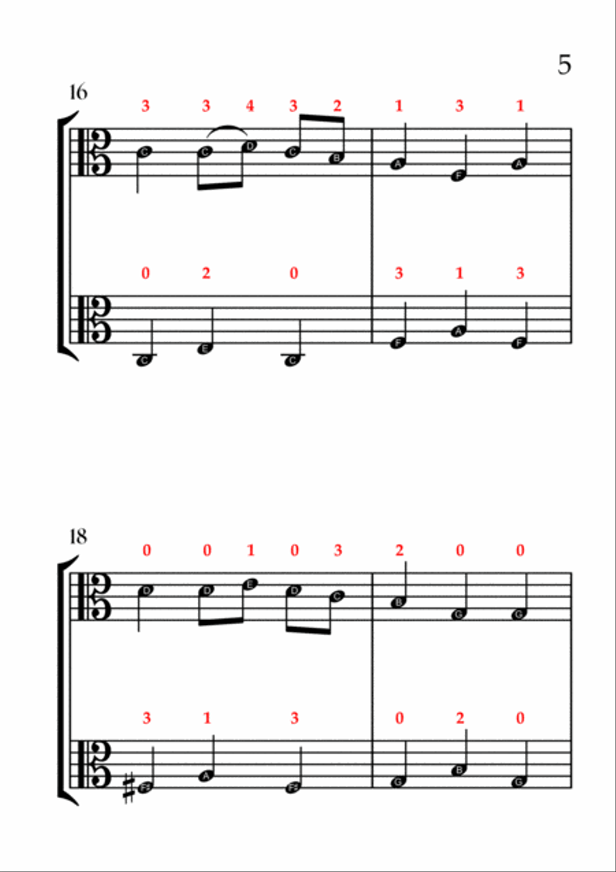 We Wish You a Merry Christmas (VIOLA DUET - EASY LEVEL) String Duet scores gallery preview page 6
