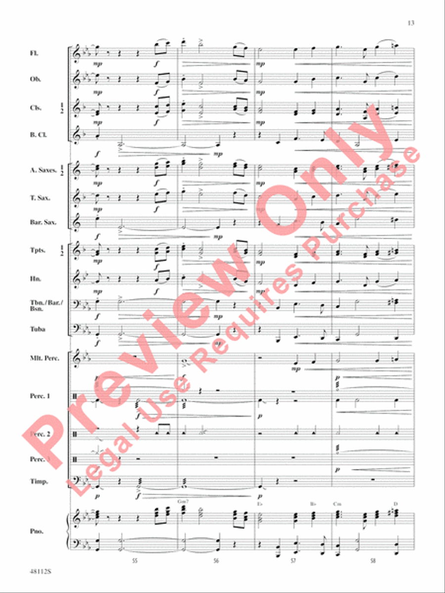 Zion March Zion March Concert Band scores gallery preview page 14