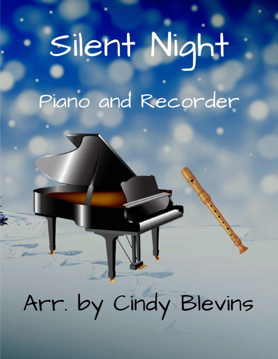 Silent Night, Piano and Recorder Recorder scores gallery preview page 1
