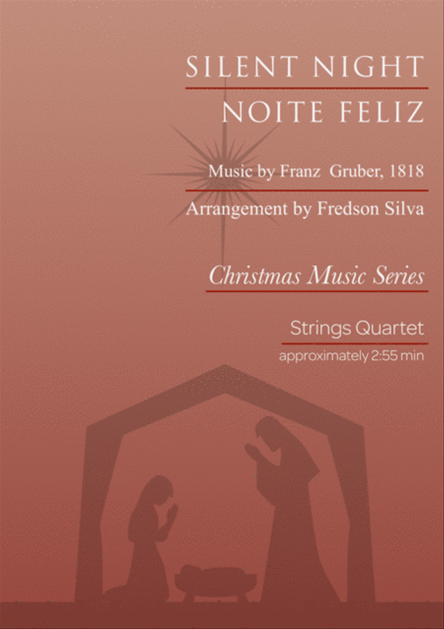 Silent Night for Strings Quartet String Quartet scores gallery preview page 1