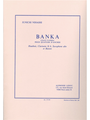 Book cover for Banka (quartet-woodwind)