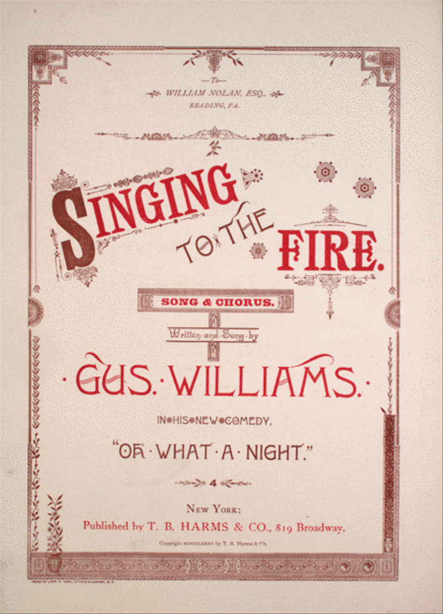 Singing to the Fire. Song & Chorus Choir scores gallery preview page 1
