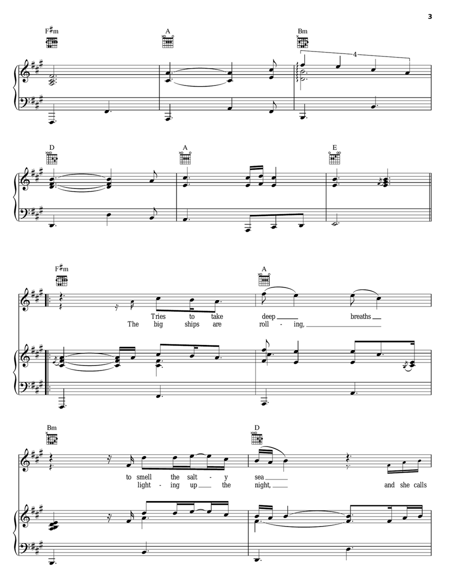 Rosie's Lullaby Rosie's Lullaby Piano, Vocal, Guitar scores gallery preview page 3