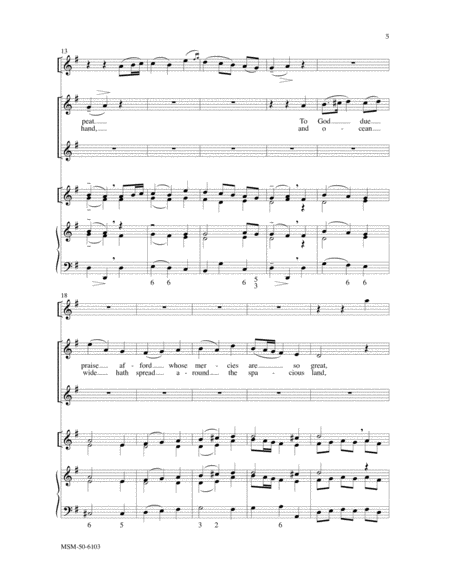 Psalm 136: To God the Mighty God (Choral Score) image number null