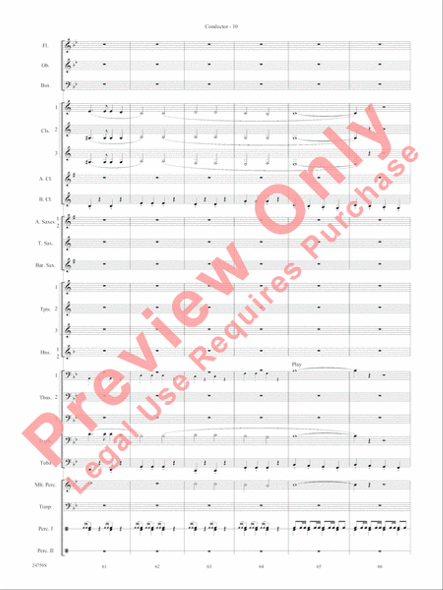 A Nation's Prayer Concert Band scores gallery preview page 13