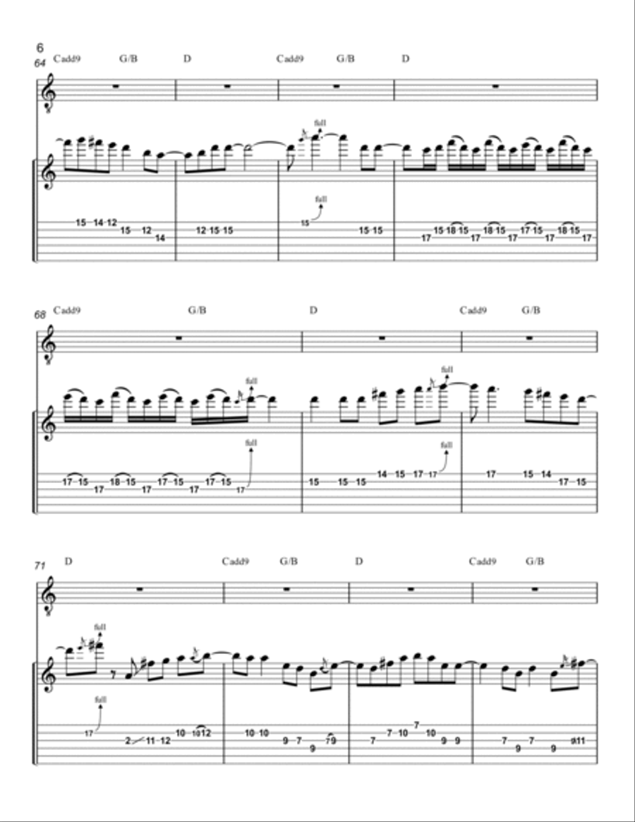 Badge Guitar Tablature scores gallery preview page 6