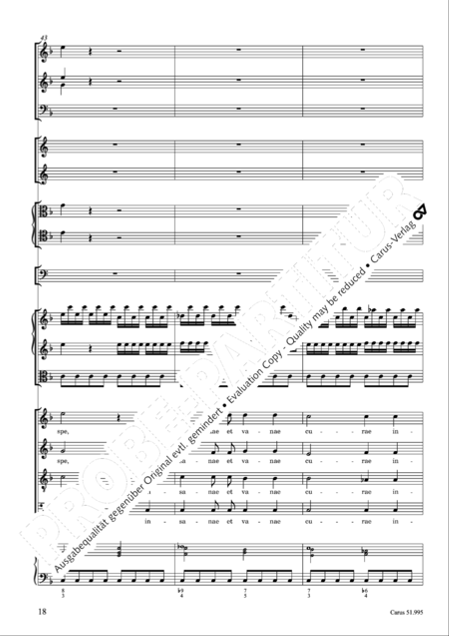 Insanae et vanae curae 4-Part scores gallery preview page 19