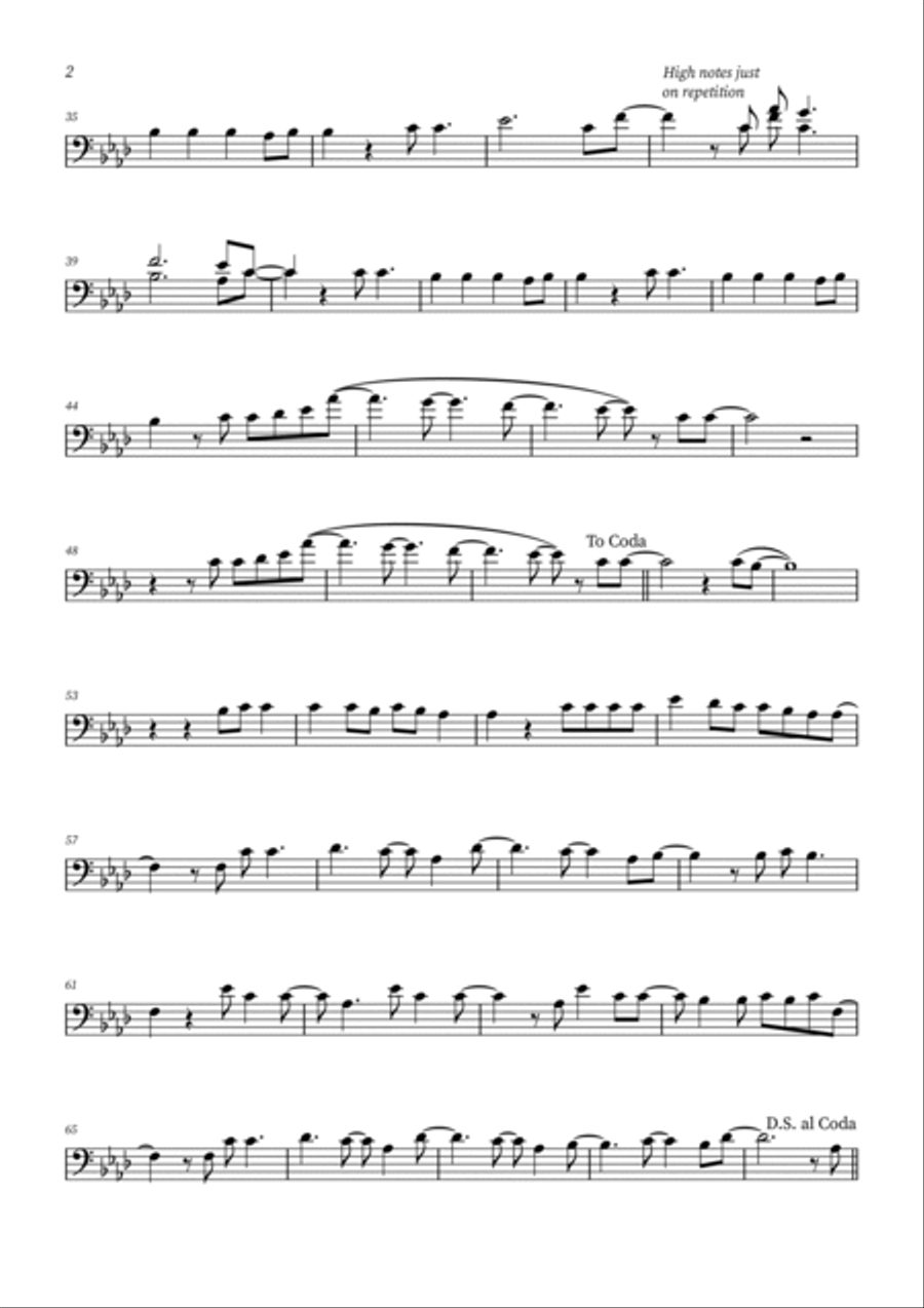 All Of Me Bassoon Solo scores gallery preview page 2