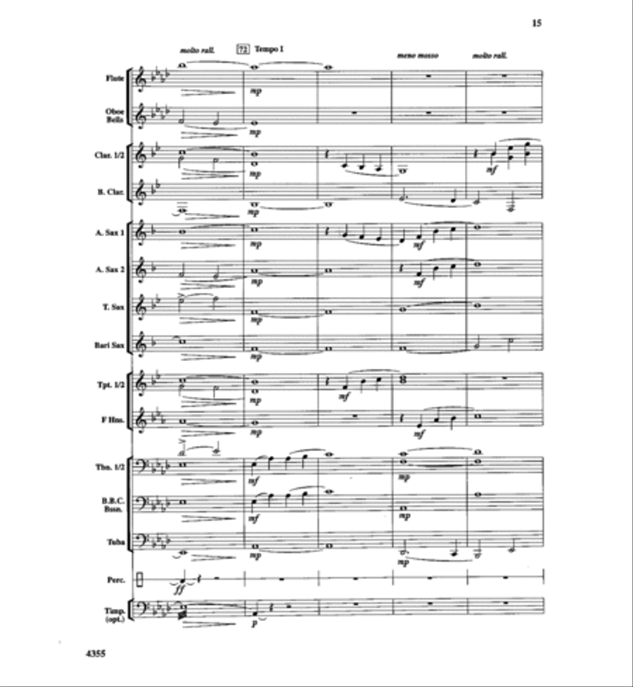 In the Shining of the Stars Concert Band scores gallery preview page 16