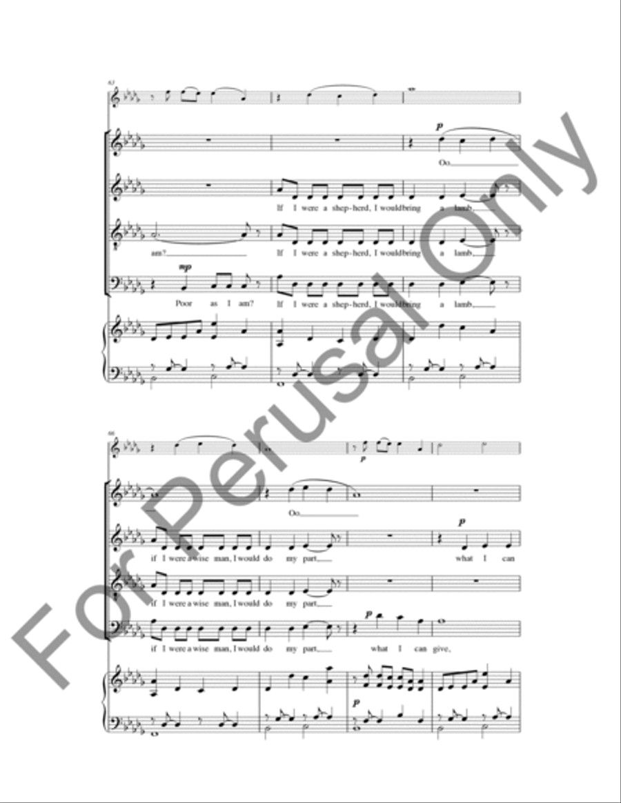 In The Bleak Midwinter (Choral Score) 4-Part scores gallery preview page 10