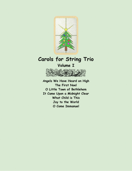 Carols for String Trio (two violins and cello), Volume I image number null