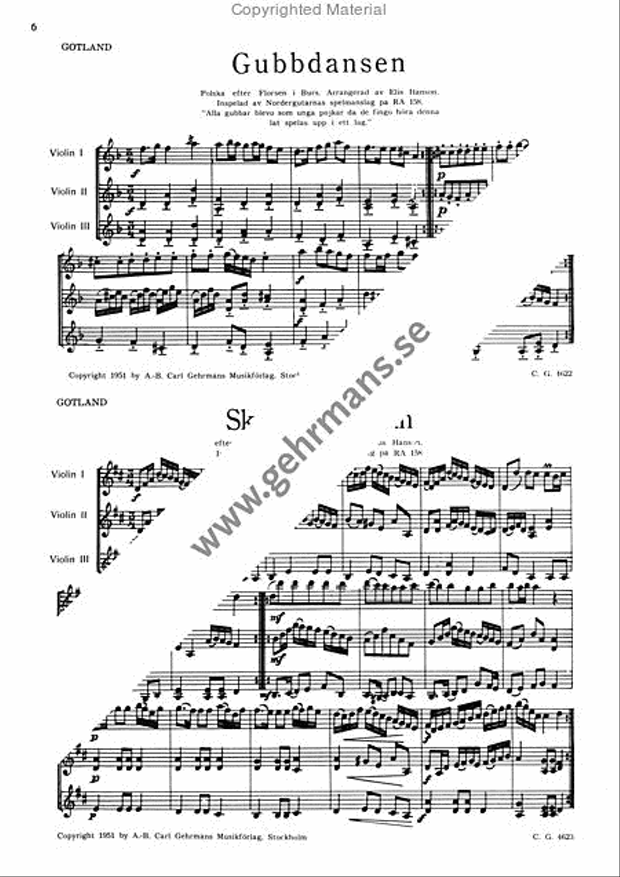 Tolv latar 1 Violin scores gallery preview page 5