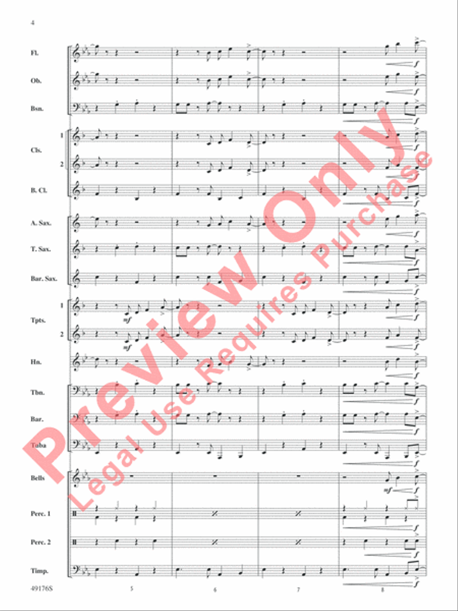 It's All Right Concert Band scores gallery preview page 5