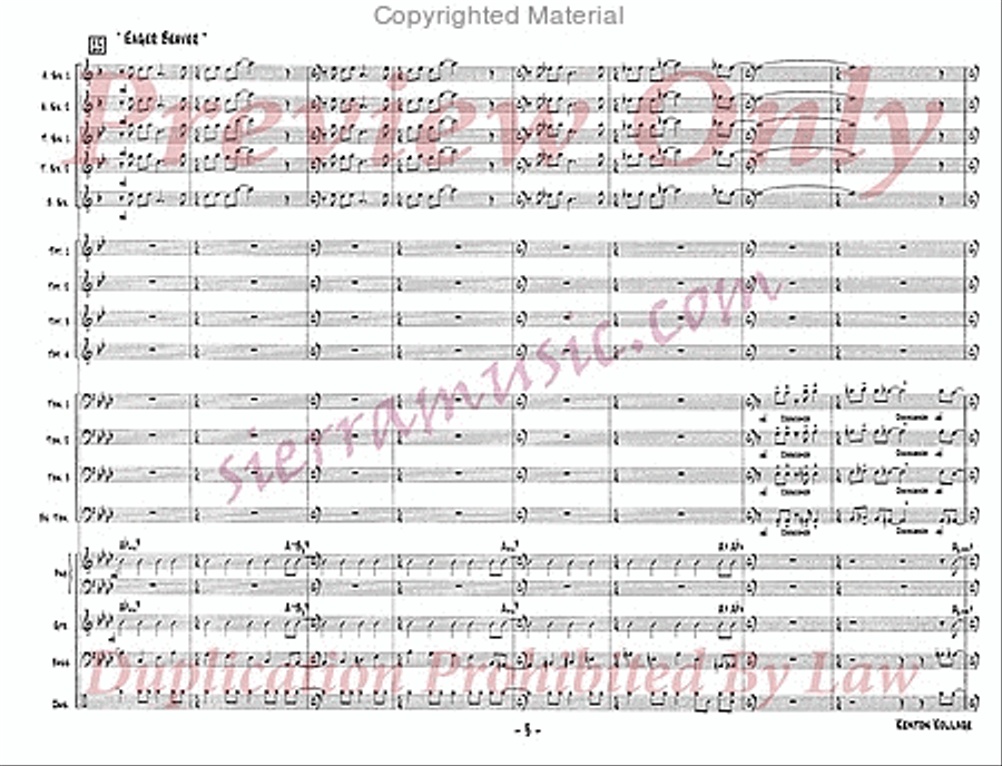 Kenton Kollage Kenton Kollage Big Band scores gallery preview page 4