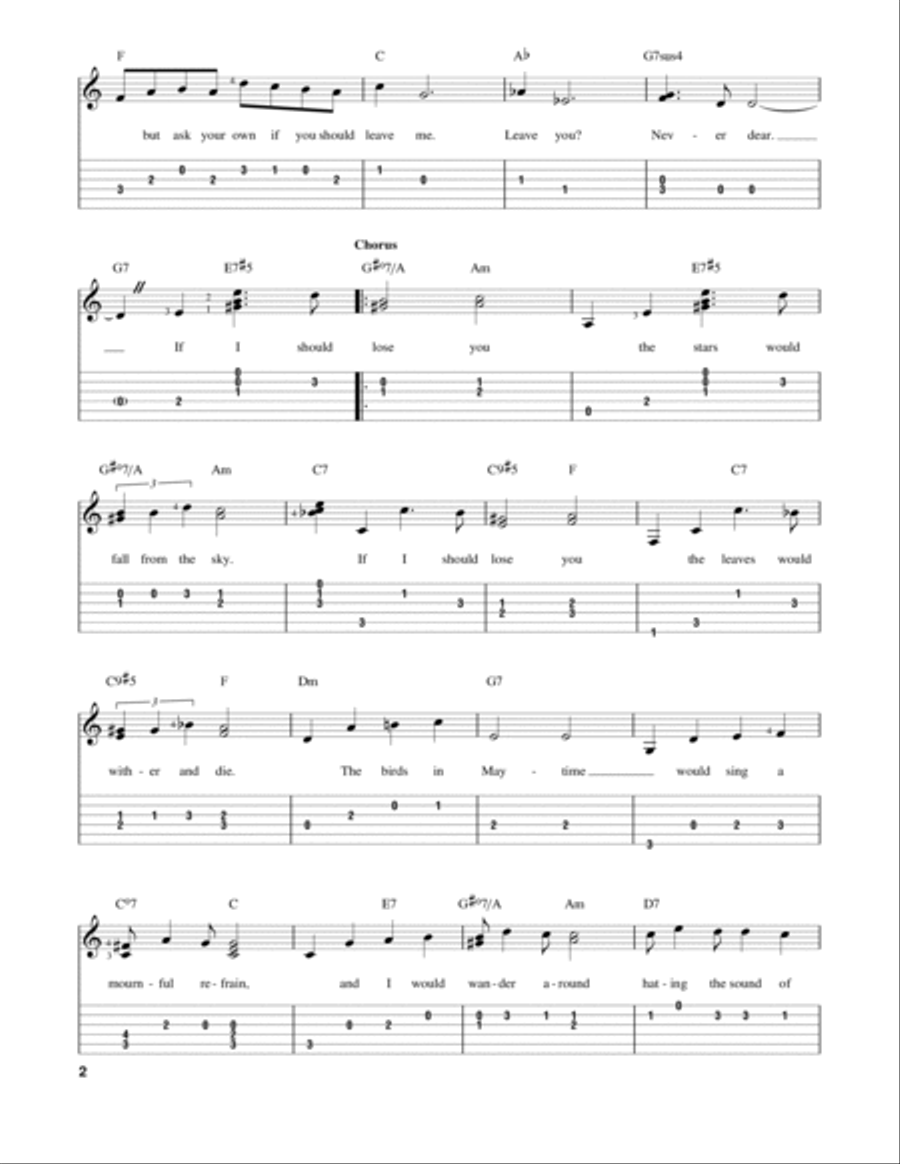 If I Should Lose You Electric Guitar scores gallery preview page 2