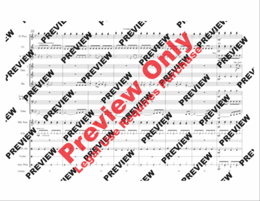 Don't Stop Believin' Marching Band scores gallery preview page 4