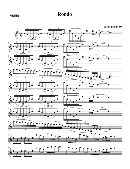 Rondo - Violin 1 part