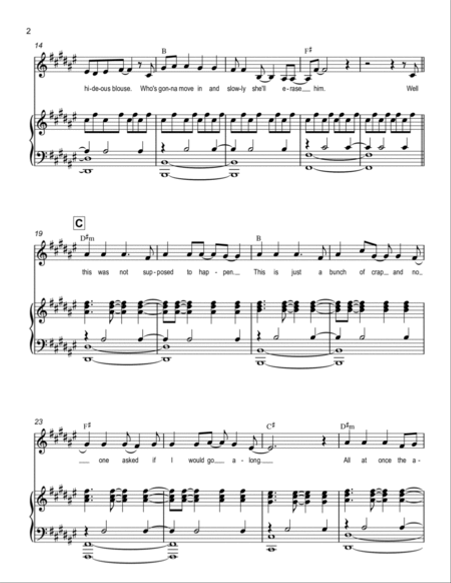 What the Hell, from Mrs. Doubtfire Voice scores gallery preview page 2