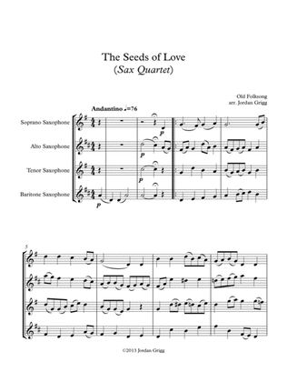 Book cover for The Seeds of Love (Sax Quartet)