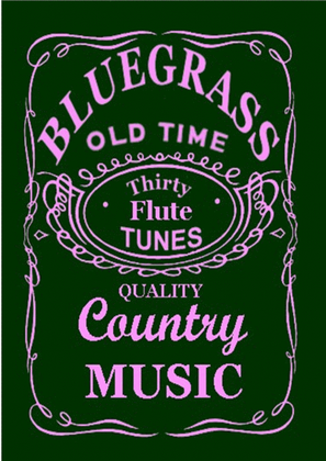Book cover for 30 Bluegrass and Country Tunes for Flute