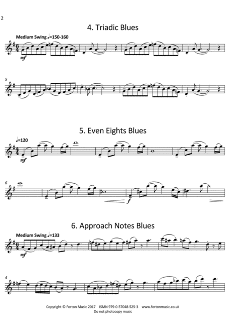 Odd Blues Flute Solo scores gallery preview page 3