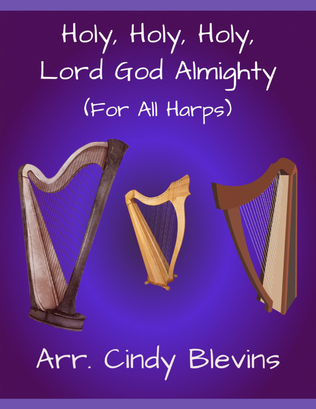 Holy, Holy, Holy, for Lap Harp Solo