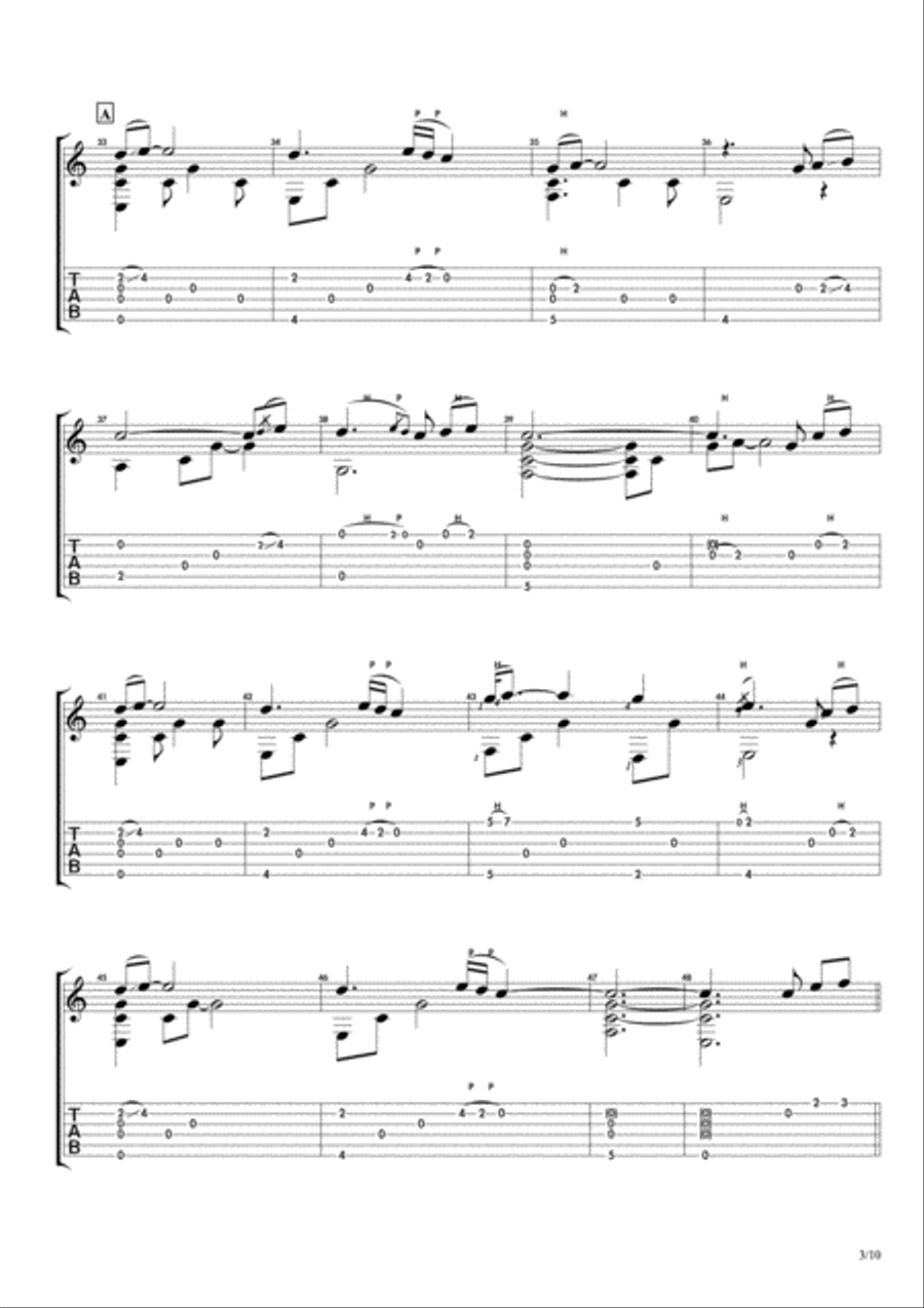 The Ten Year Set - Celtic Guitar Small Ensemble scores gallery preview page 4