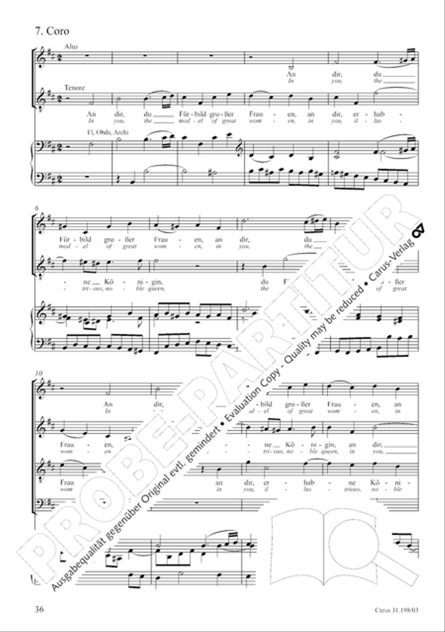 Let, Princess, let but one more ray (Lass, Furstin, lass noch einen Strahl) 4-Part scores gallery preview page 37