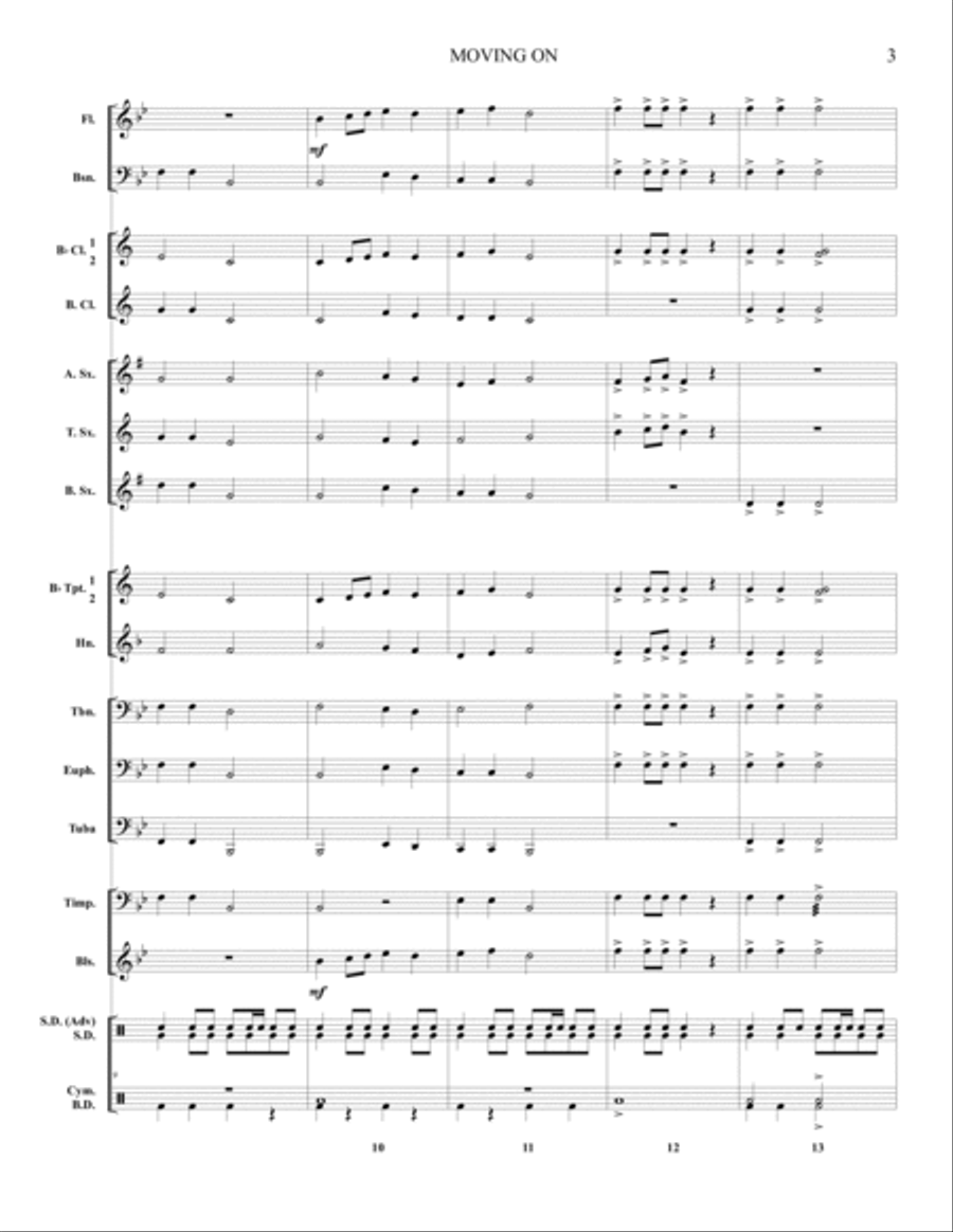 Moving On Concert Band scores gallery preview page 5