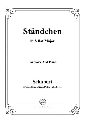 Book cover for Schubert-Ständchen(Serenade),D.889,in A flat Major,for Voice&Piano