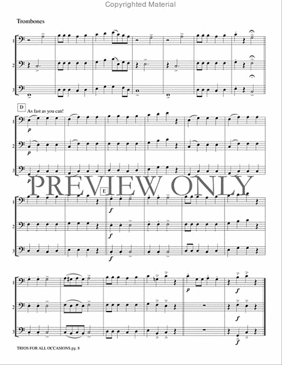 Trios for All Occasions Small Ensemble scores gallery preview page 9