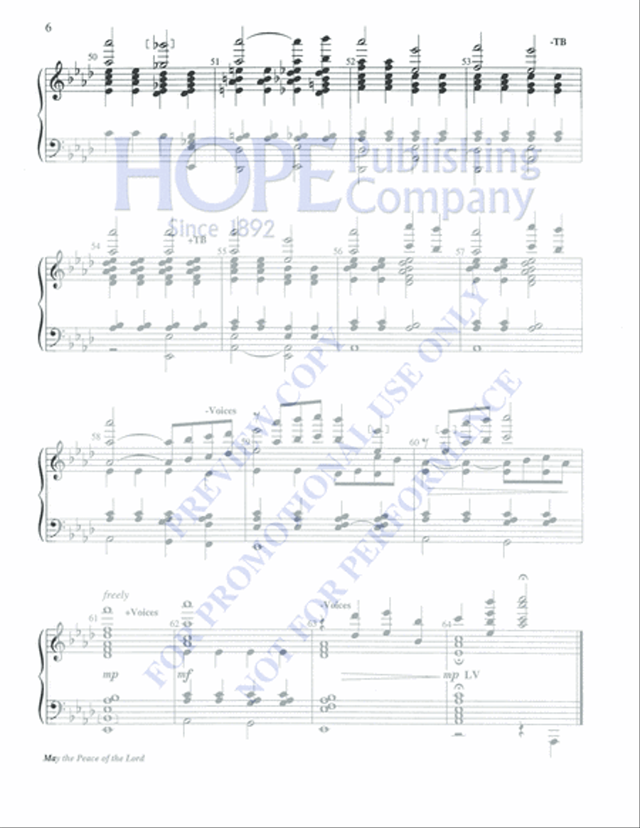 May the Peace of the Lord 5-Octaves scores gallery preview page 6