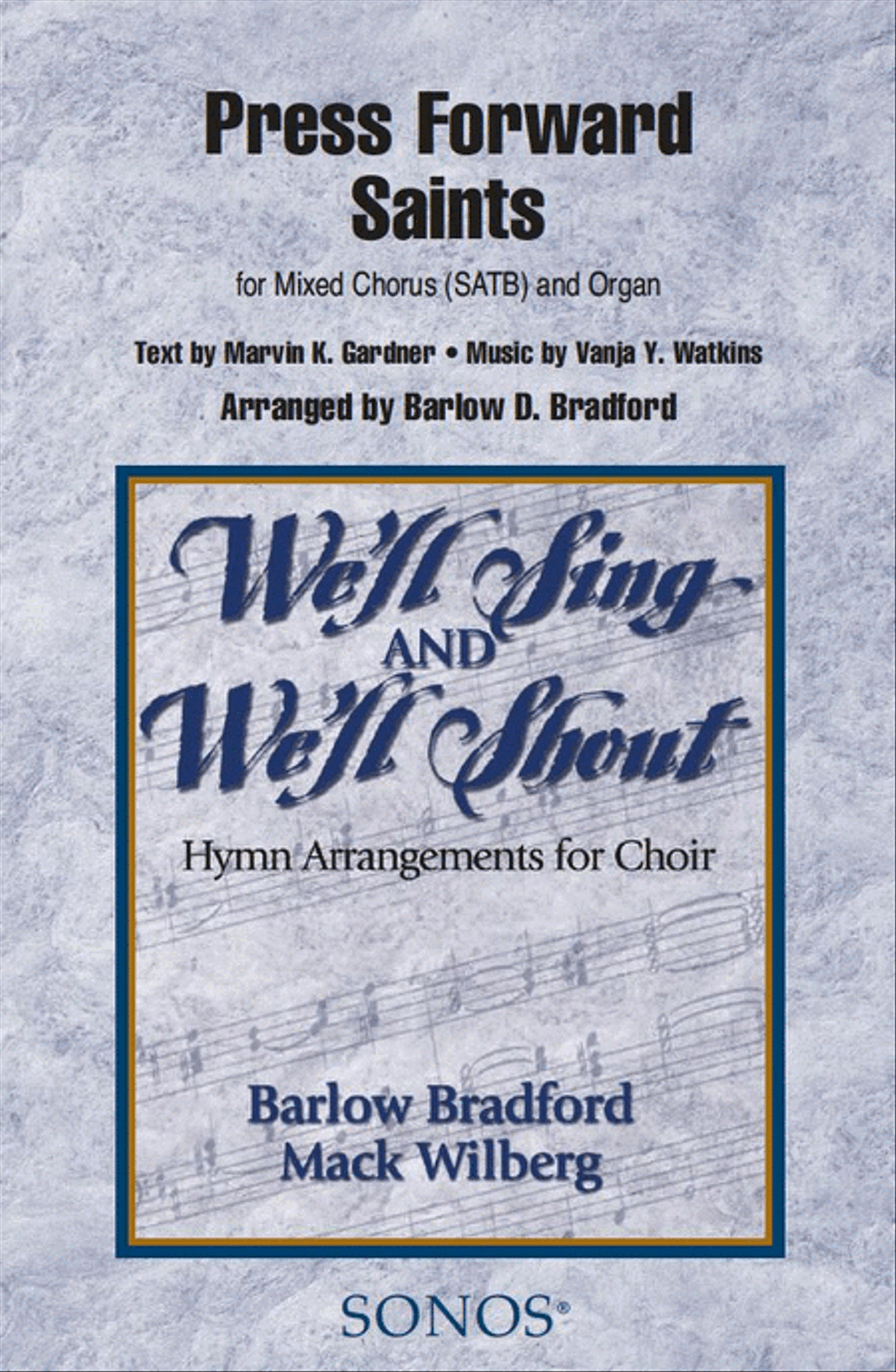 Press Forward Saints - SATB - Bradford 4-Part scores gallery preview page 1