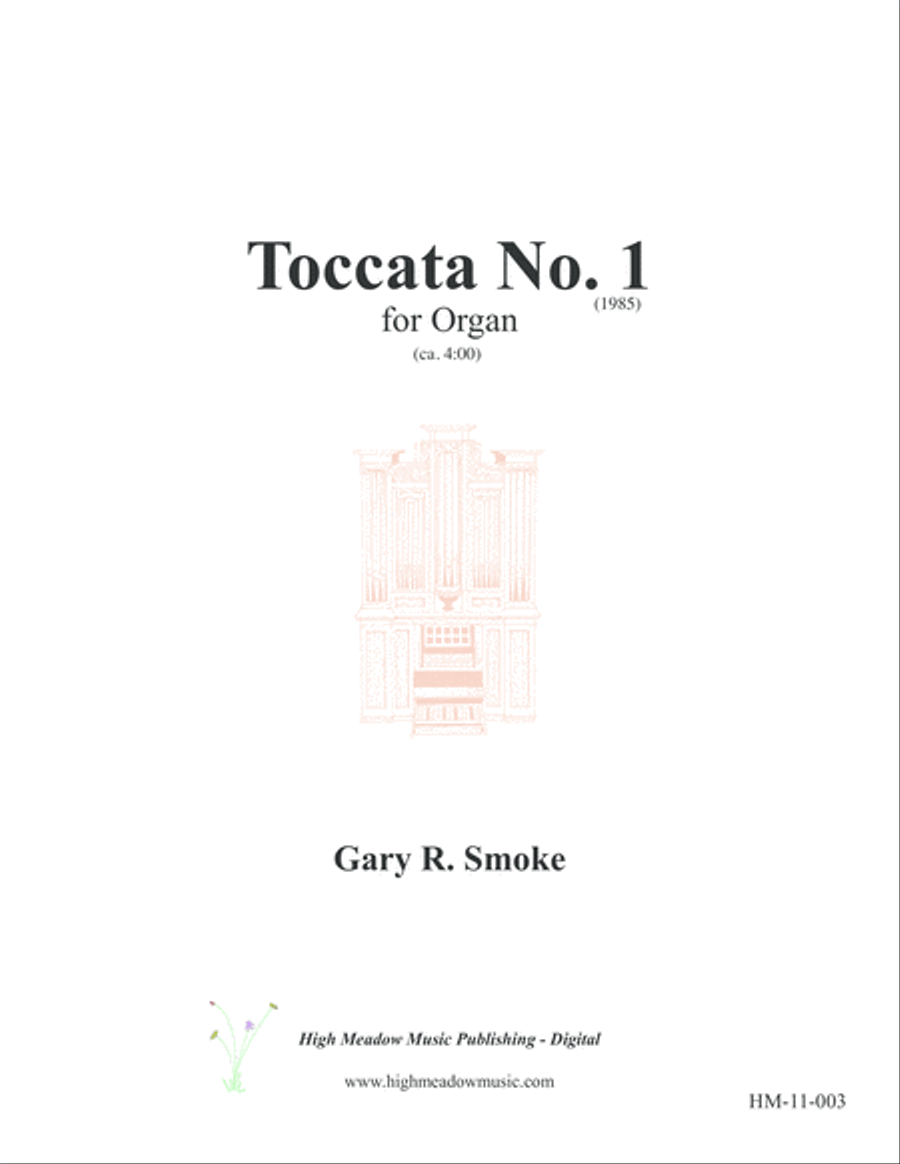 Toccata No. 1 Organ Solo scores gallery preview page 1