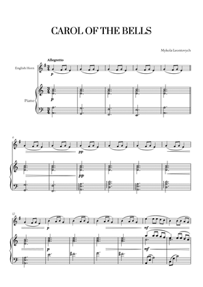 Carol of the Bells (Very Easy/Beginner) - A minor (for English Horn and Piano)
