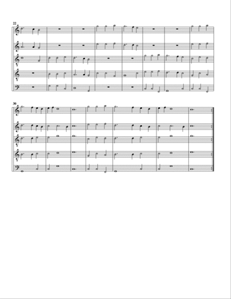 Fünff-stimmigte blasende Music, 1685 (Arranged for 5 recorders (SSATB)) SSATB scores gallery preview page 5