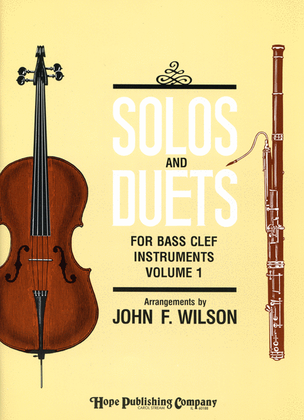 Book cover for Solos and Duets - for Bass Clef Instruments (Volume I)