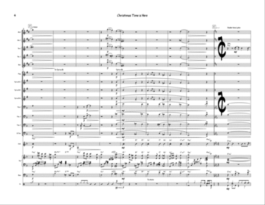 Christmas Time Is Here Jazz Ensemble scores gallery preview page 4