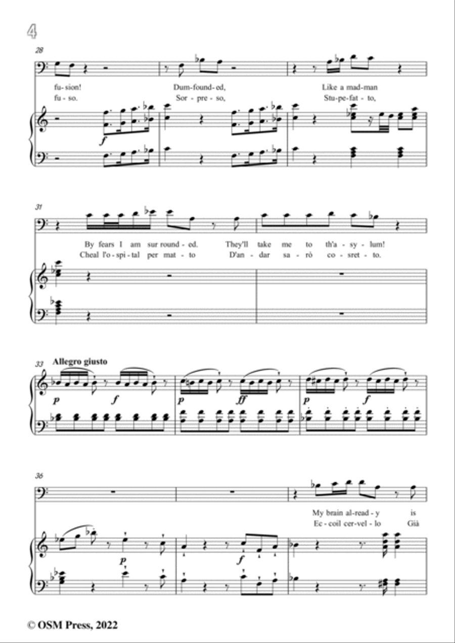 Cimarosa-Misero Bernardone!,from Giannina e Bernardone Voice scores gallery preview page 6