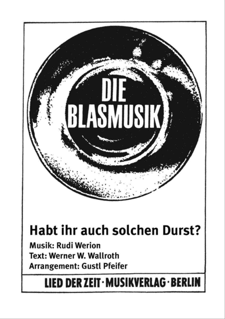 Habt ihr auch solchen Durst? Clarinet scores gallery preview page 1