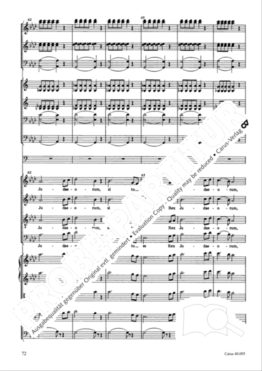 The Seven Words (Die Sieben Worte) 4-Part scores gallery preview page 87