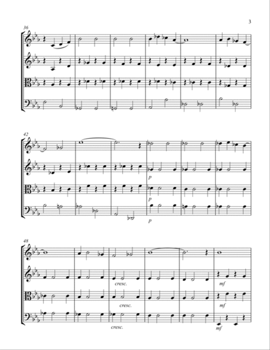 The Way You Look Tonight String Quartet scores gallery preview page 3
